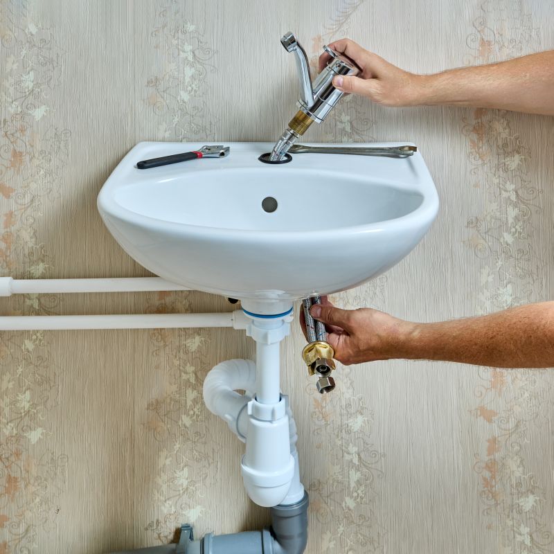 Pedestal Sink Installation